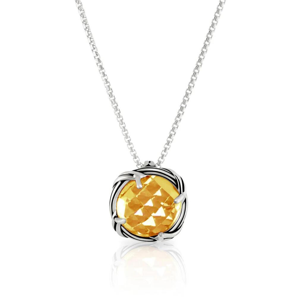 Peter Thomas Roth Citrine Necklace in Sterling Silver - 10mm